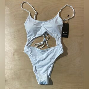White Cutout Swimsuit by Meyeeka Medium (DS)